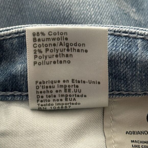 AG Adriano Goldschmied Jeans Womens 4 28" Blue Skinny Fading Everyday Casual - Picture 10 of 11